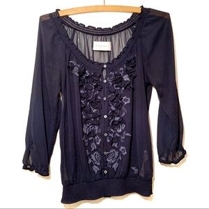 Abercrombie & Fitch Sheer Top